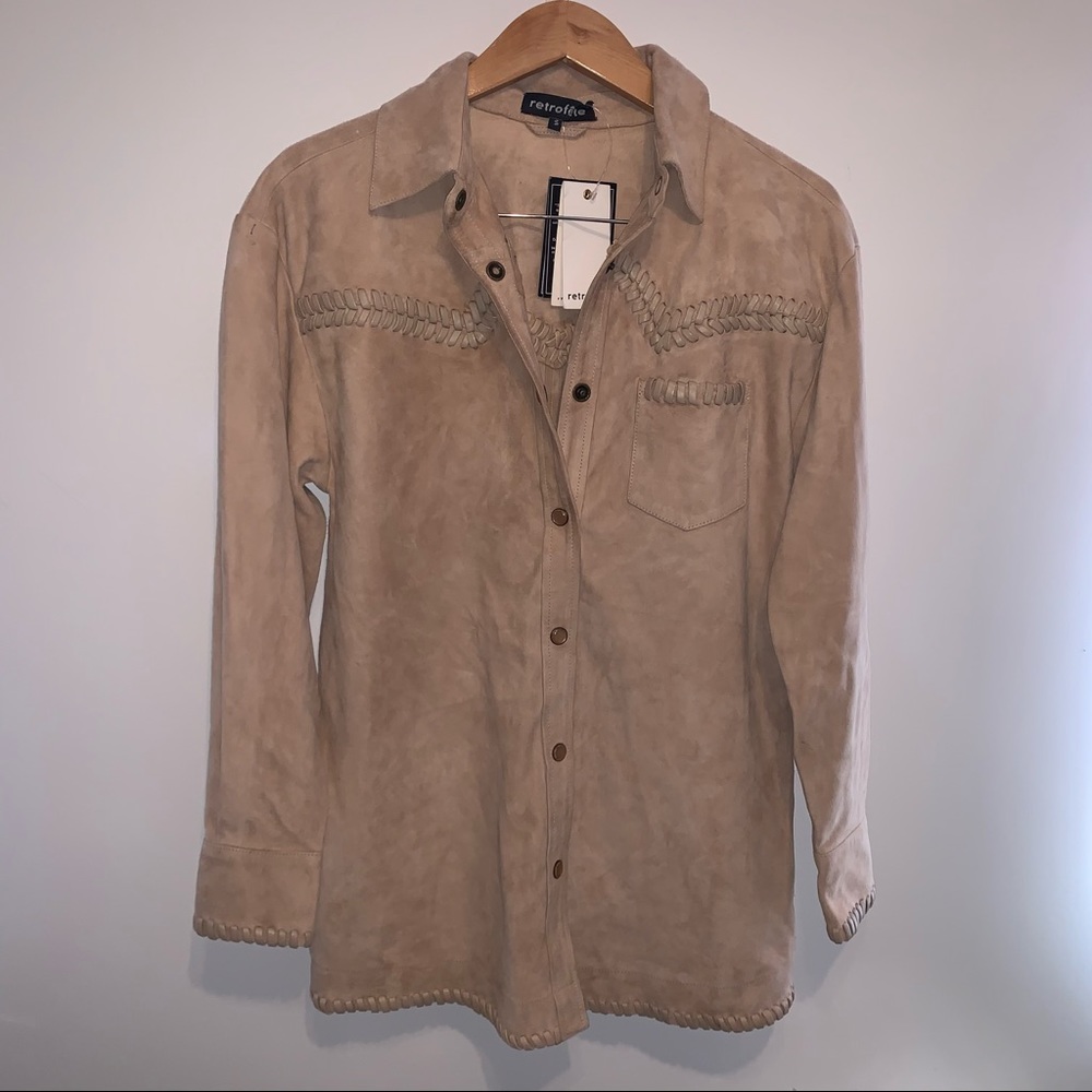 Retrofete Penny Suede Shirt - Picture 5 of 12